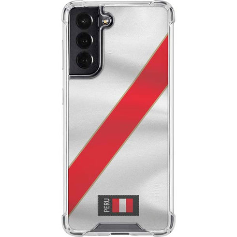 Peru Soccer Flag Galaxy S22 Clear Case